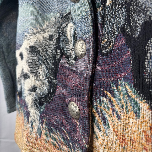 Vintage Painted Pony Tapestry Blazer - Picture 3 of 12